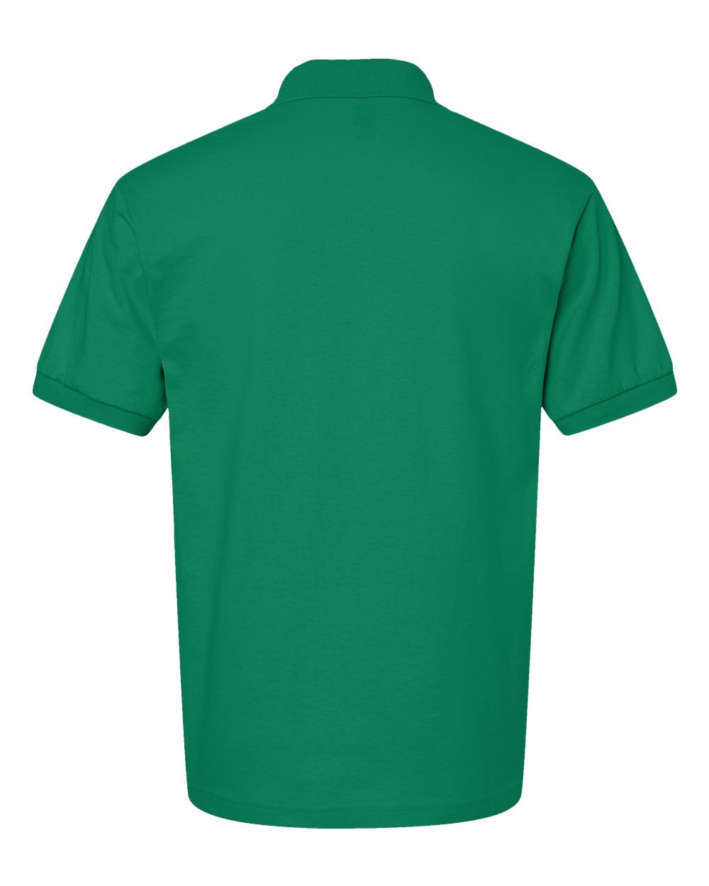 Rear View of Kelly Green DryBlend® Jersey Polo - 8800