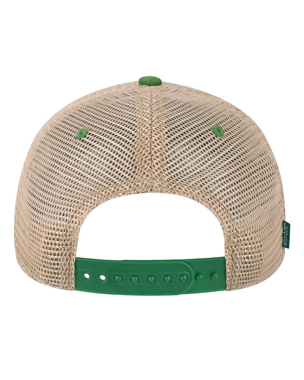 Front View of Kelly Green/ Khaki Old Favorite Trucker Cap - OFA