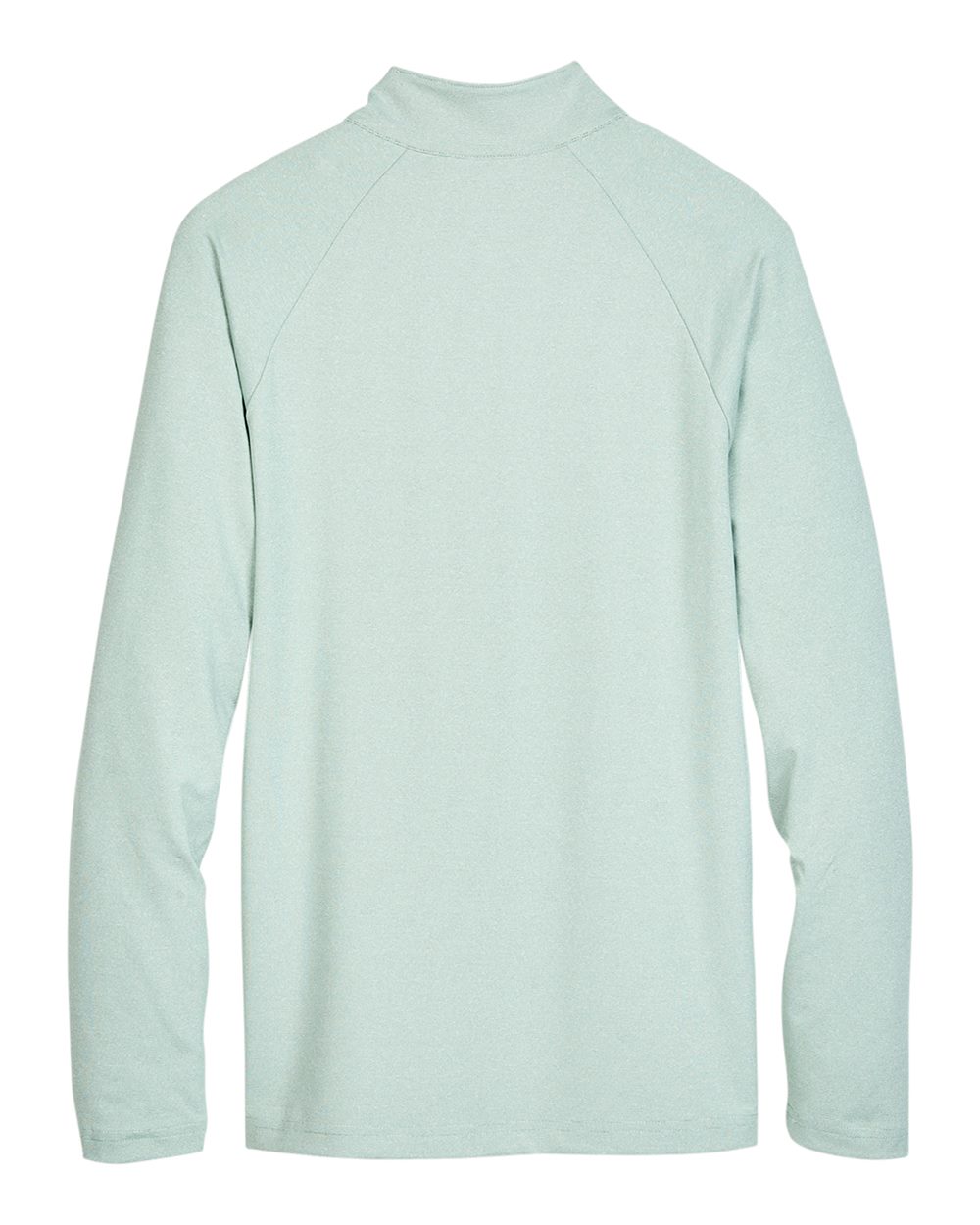 Front View of Kelly Green Men's CrownLux Performance® Clubhouse Micro-Stripe Quarter-Zip Pullover - DG480