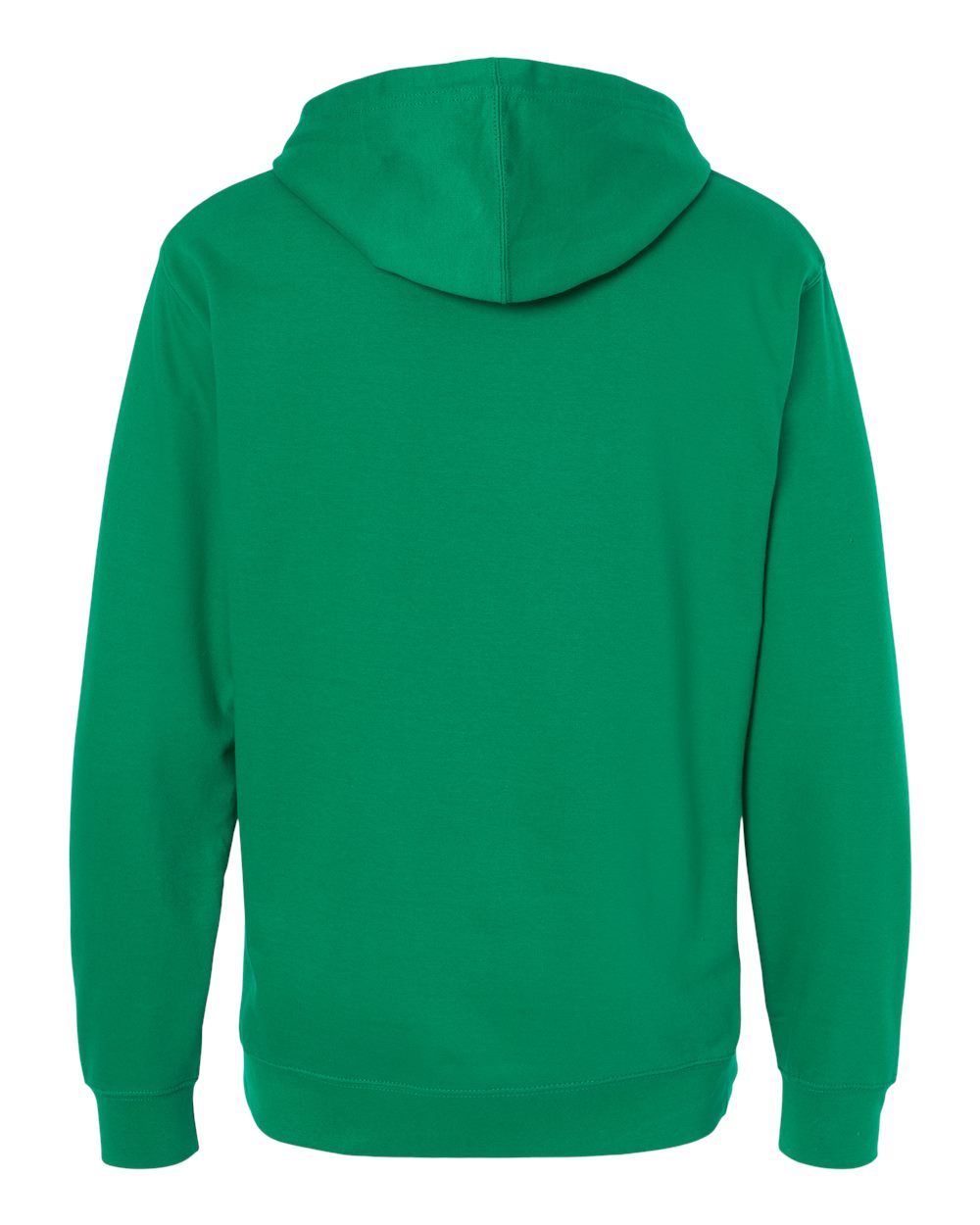 Front View of Kelly Green Midweight Hooded Sweatshirt - SS4500