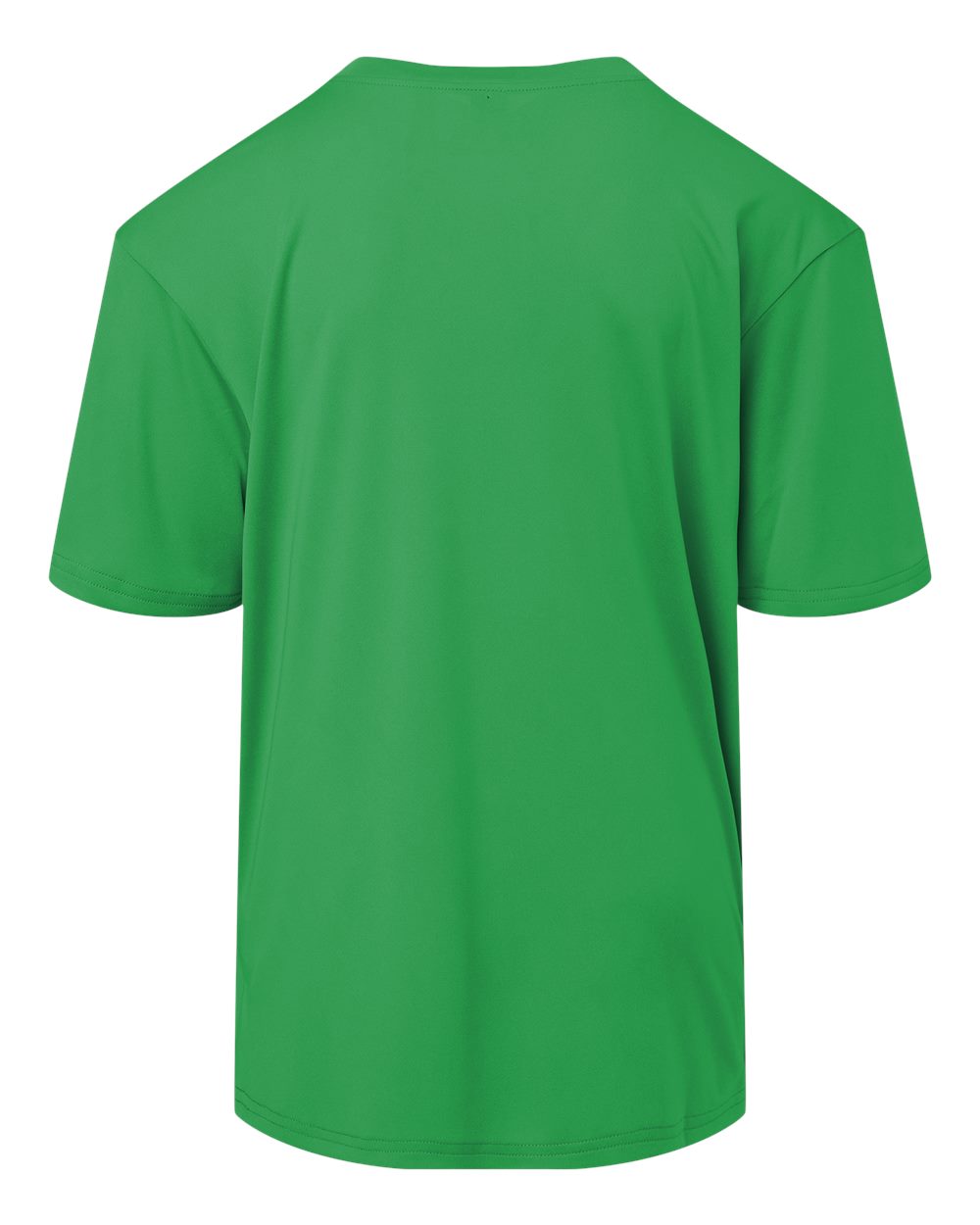 Front View of Kelly Green Pro-Lock Youth Performance T-Shirt - 48000Y