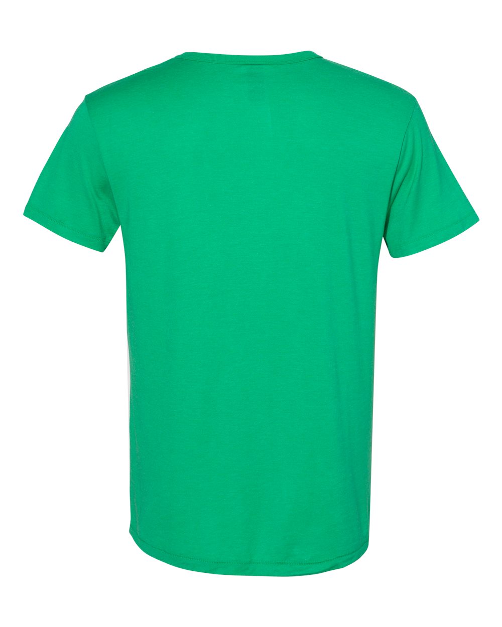 Front View of Kelly Green Triblend Modal Triblend T-Shirt - MO100