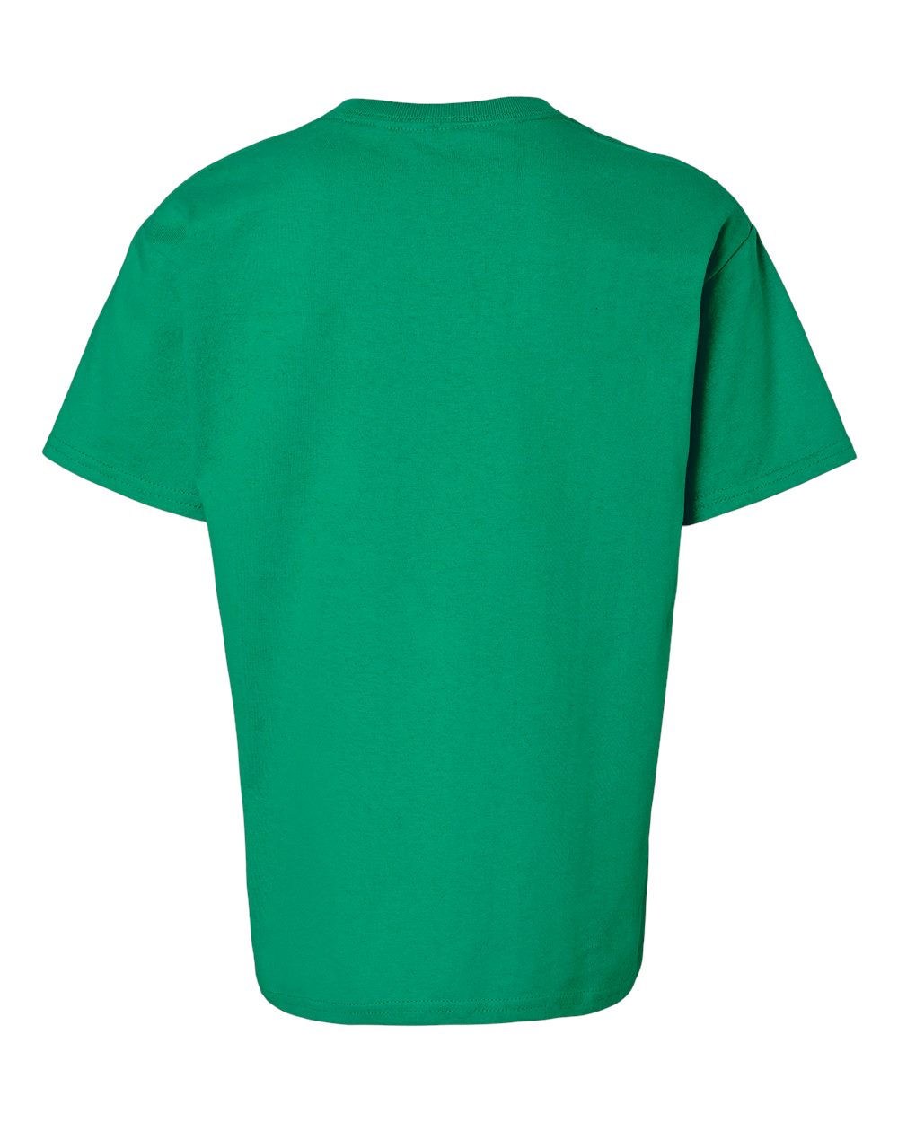 Front View of Kelly Green Ultra Cotton® Youth T-Shirt - 2000B