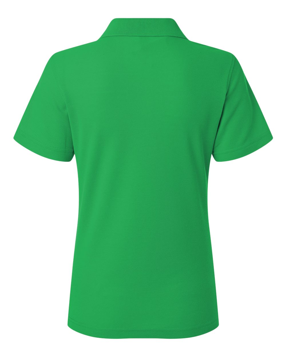 Front View of Kelly Green Women's Pique Polo - 62800L