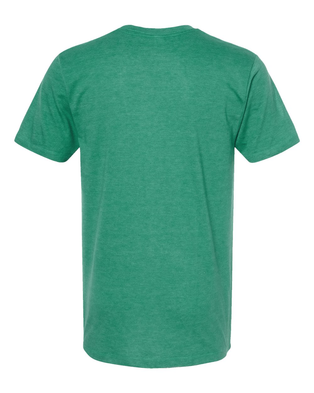 Front View of Kelly Heather Premium Cotton Blend T-Shirt - 541
