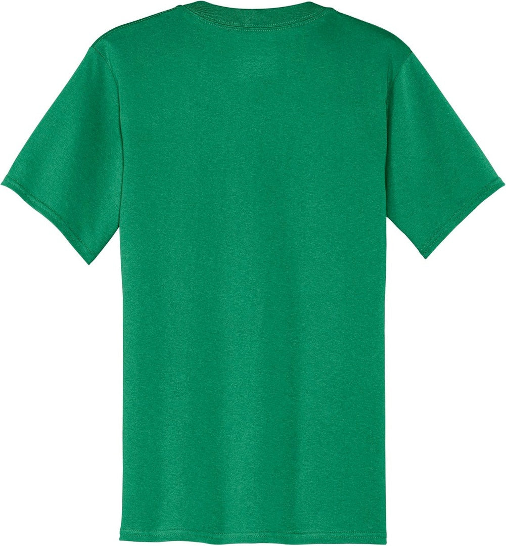 Front View of Kelly Port & Co Core Cotton Pocket Tee. PC54P