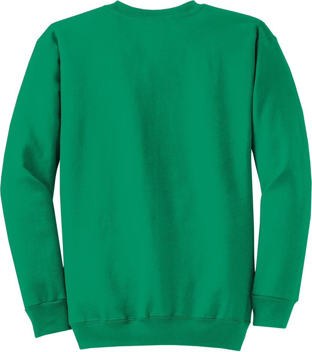 Front View of Kelly Port & Co Core Fleece Crewneck Sweatshirt. PC78