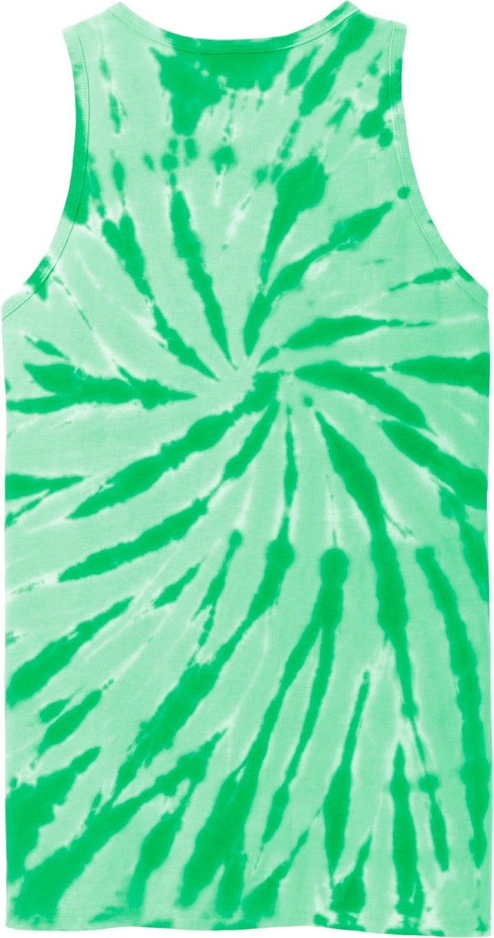 Front View of Kelly Port & Co Tie-Dye Tank Top. PC147TT