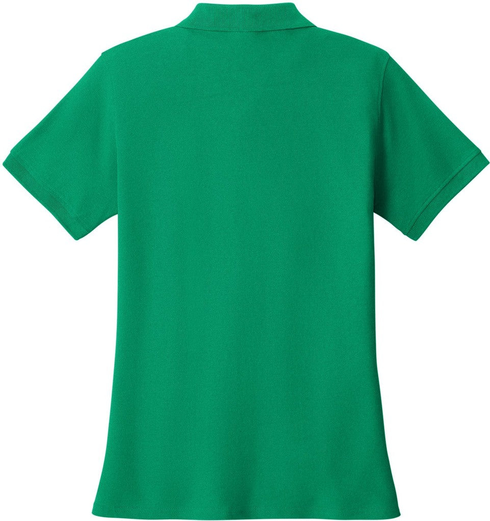 Front View of Kelly Port & Co Women's Core Blend Pique Polo. LKP155