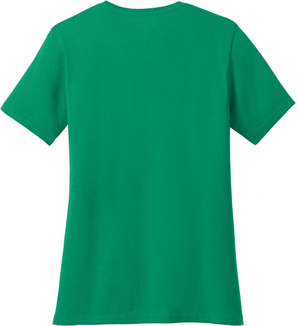 Front View of Kelly Port & Co Women's Core Cotton V-Neck Tee. LPC54V