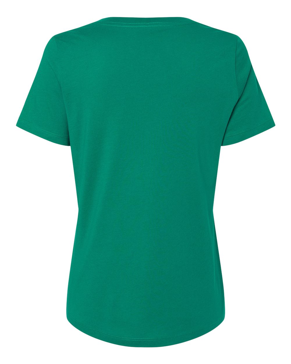 Front View of Kelly Women’s Relaxed Jersey V-Neck Tee - 6405