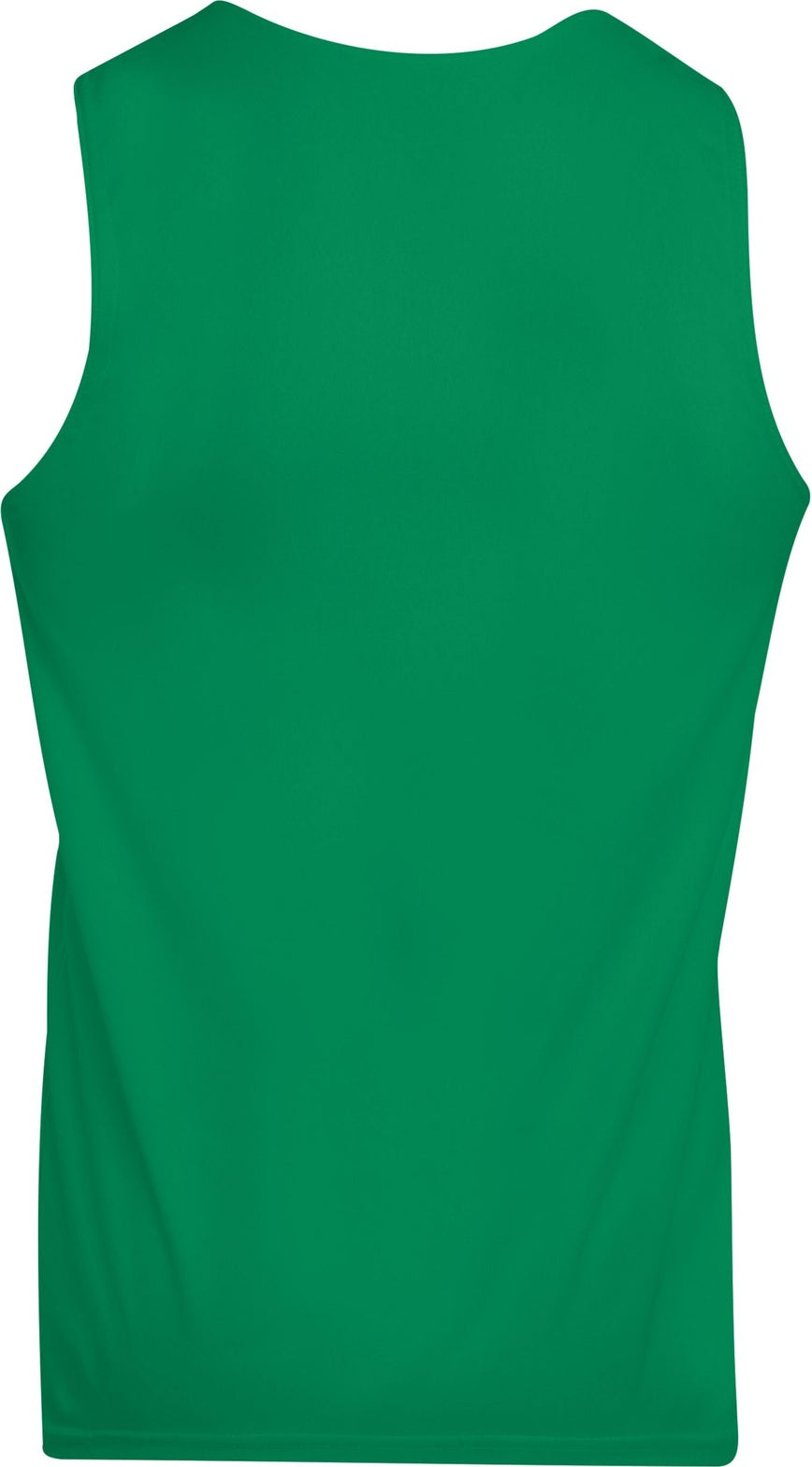 Rear View of KELLY/WHITE REVERSIBLE WICKING TANK