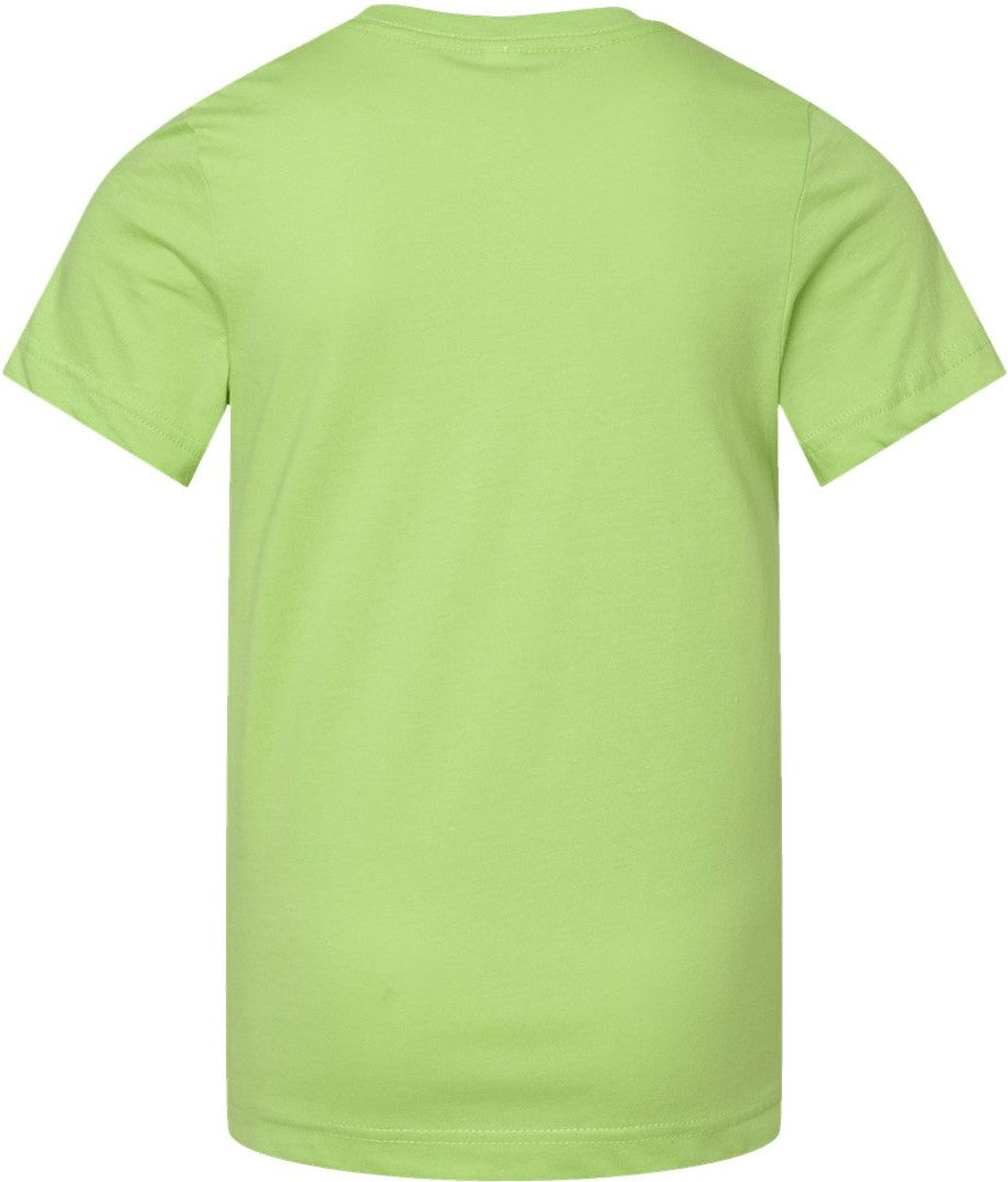 Front View of Key Lime Youth Fine Jersey Tee - 6101