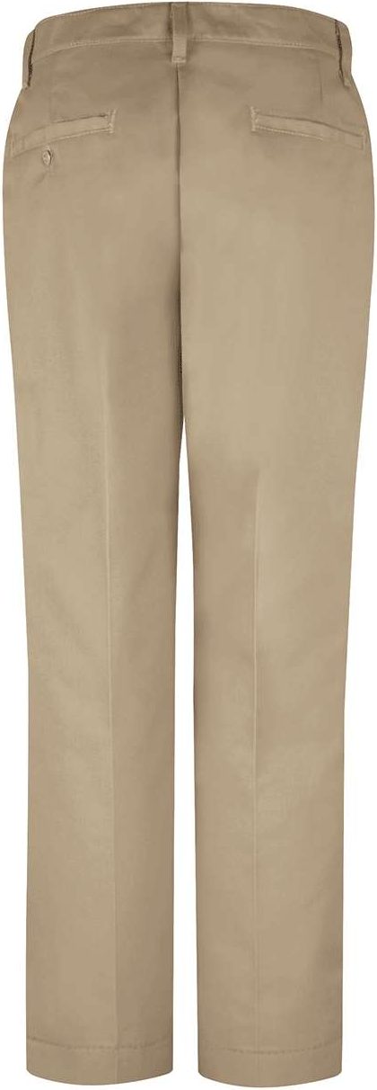 Front View of Khaki - 31I Women's Dura-Kap Industrial Pants - PT21