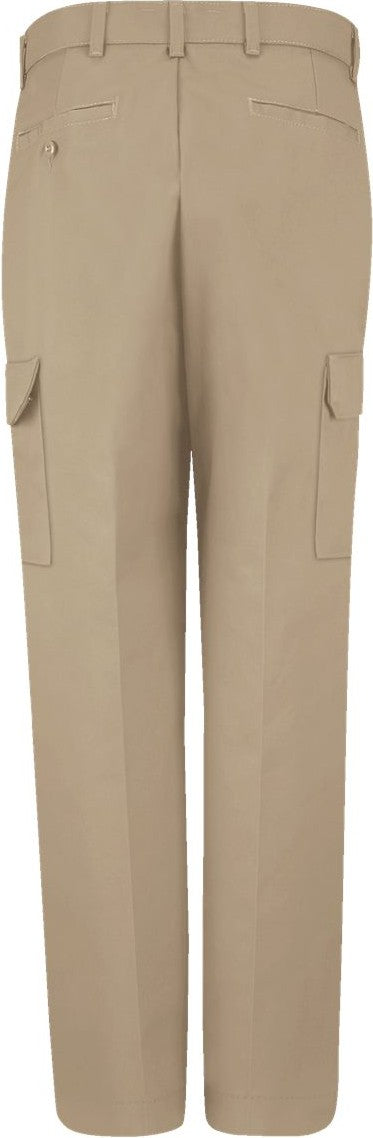 Front View of Khaki - 32I Industrial Cargo Pants - PT88