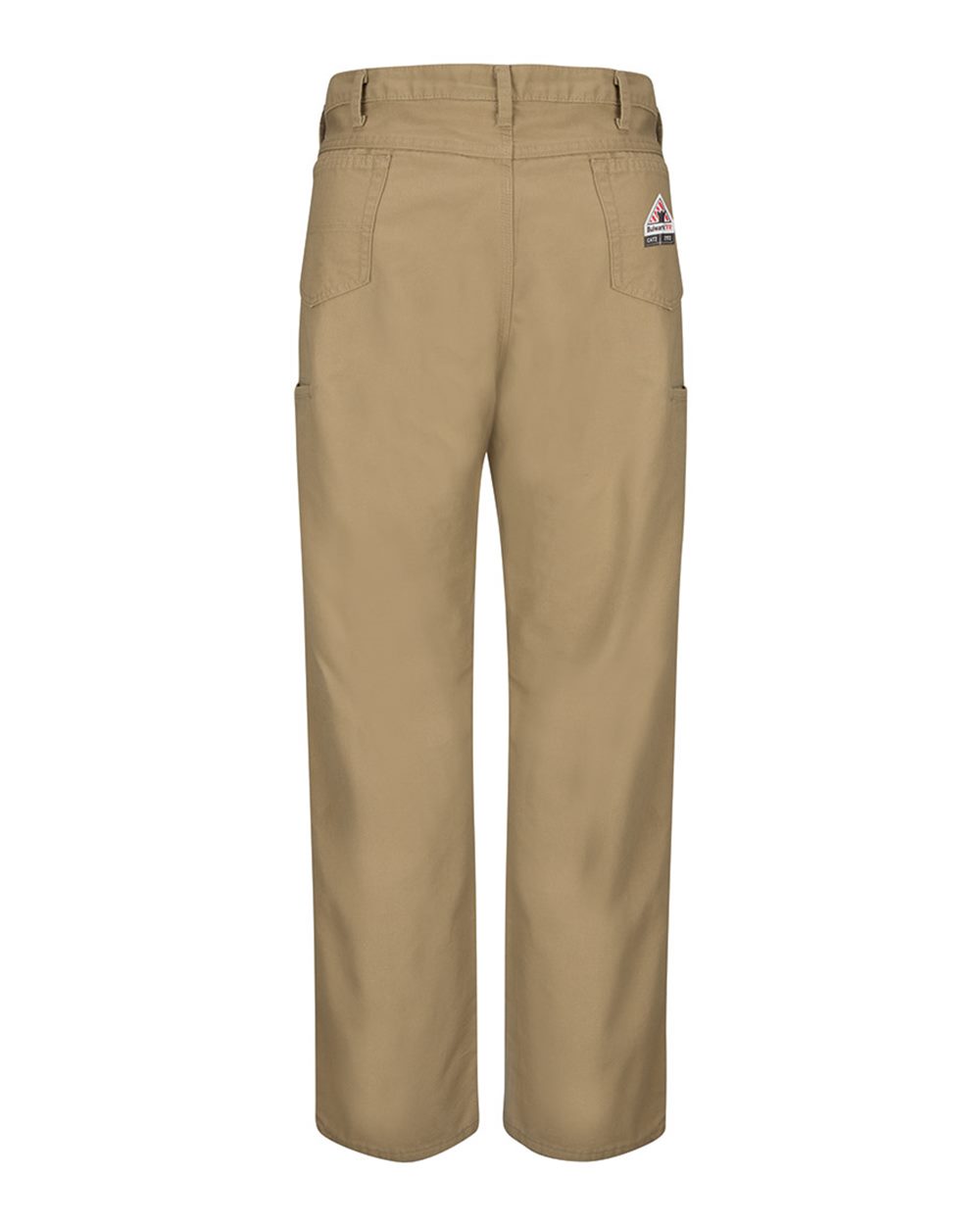 Rear View of Khaki - 32I Loose Fit Midweight Canvas Jean - EXCEL FR® ComforTouch® - 8.5 oz. - PLJ6