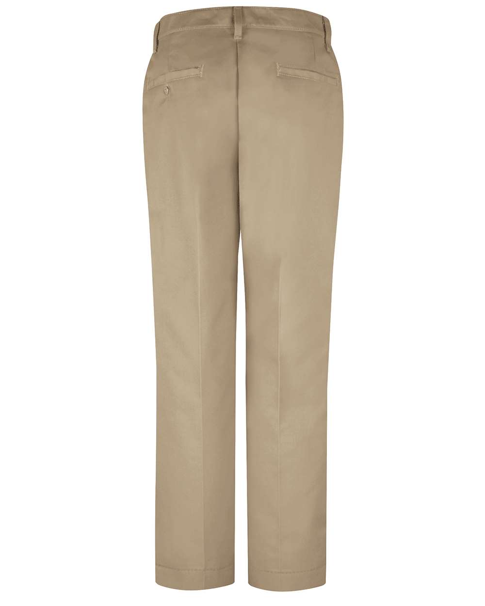Front View of Khaki - 32I Women's Dura-Kap Industrial Pants - PT21