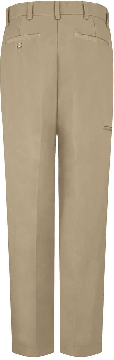 Front View of Khaki - 36I Cell Phone Pocket Pants - PT2C