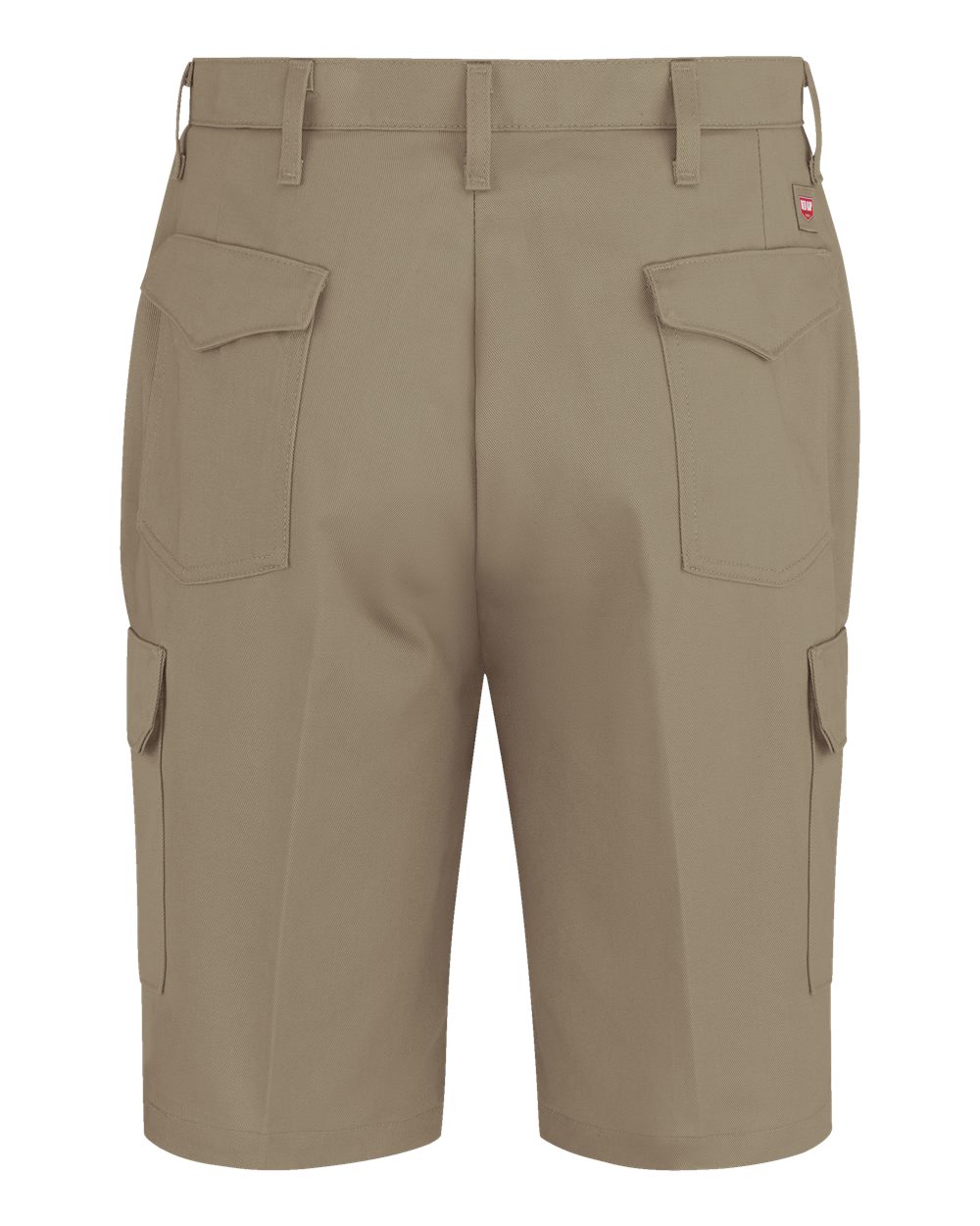 Front View of Khaki Cargo Shorts - Extended Sizes - PC86EXT