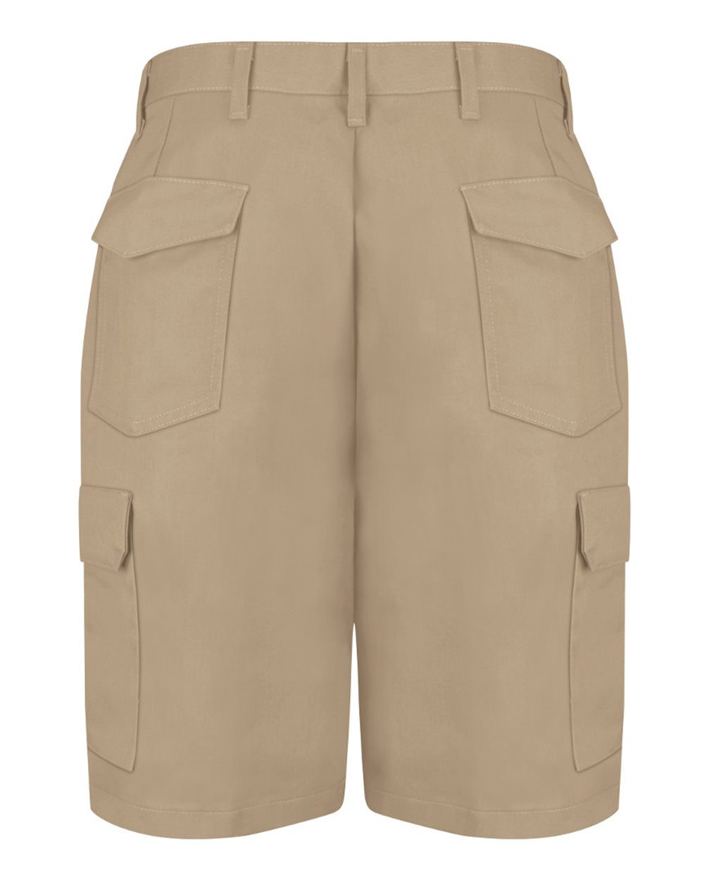 Front View of Khaki Cargo Shorts - PT66