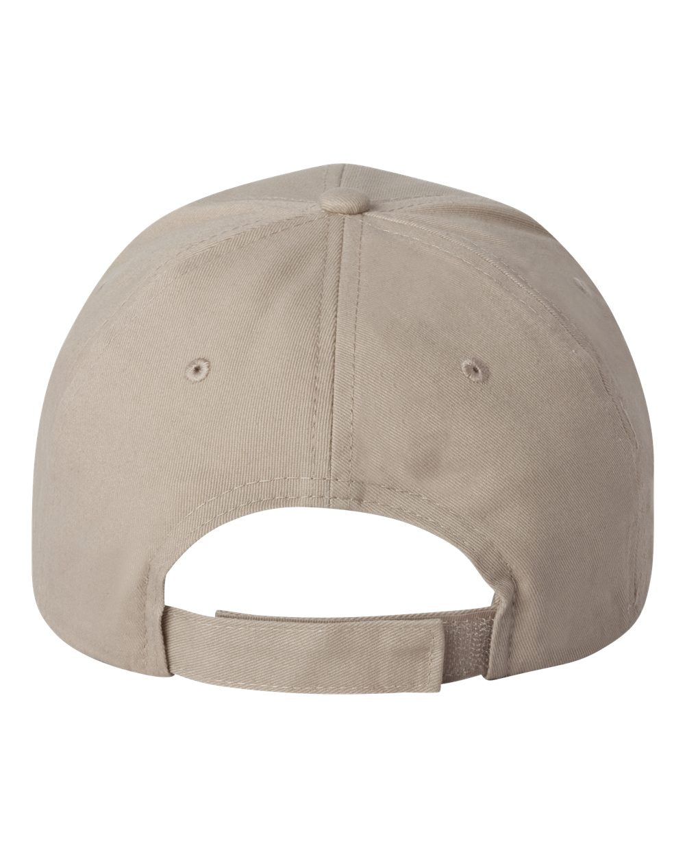 Rear View of Khaki Chino Cap - VC600