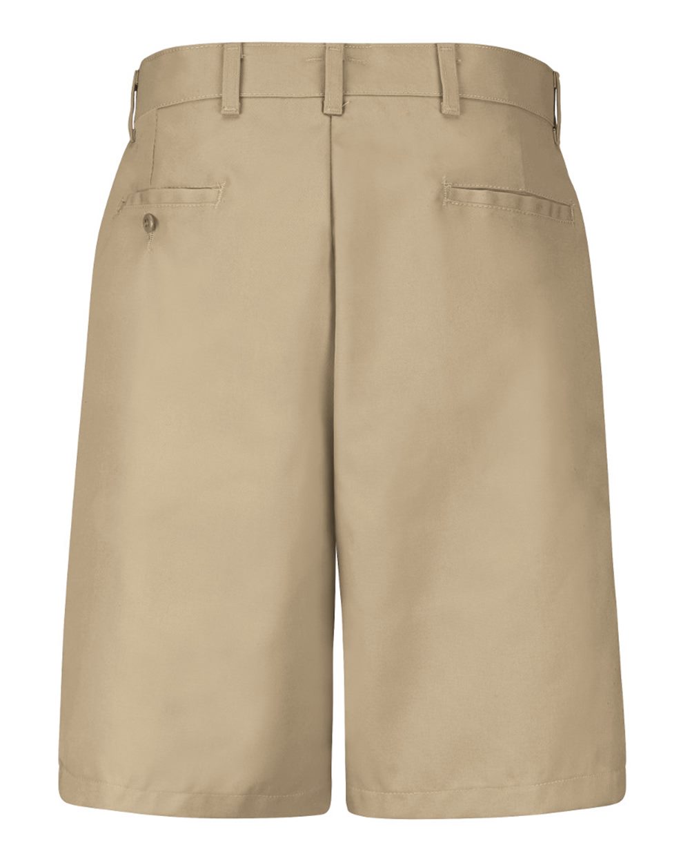 Khaki Cotton Casual Plain Front Shorts - PC26