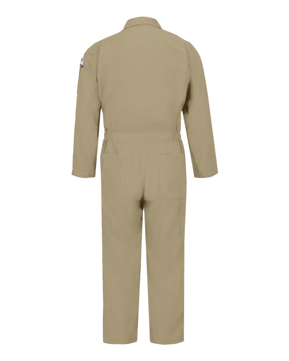 Front View of Khaki Midweight CoolTouch® 2 FR Deluxe Coverall - Tall Sizes - CMD6T-NEW