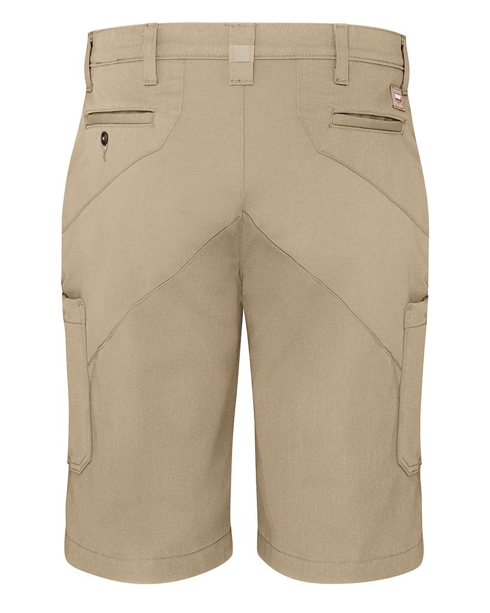 Rear View of Khaki Mimix® Pro Shorts - Extended Sizes - PX52EXT