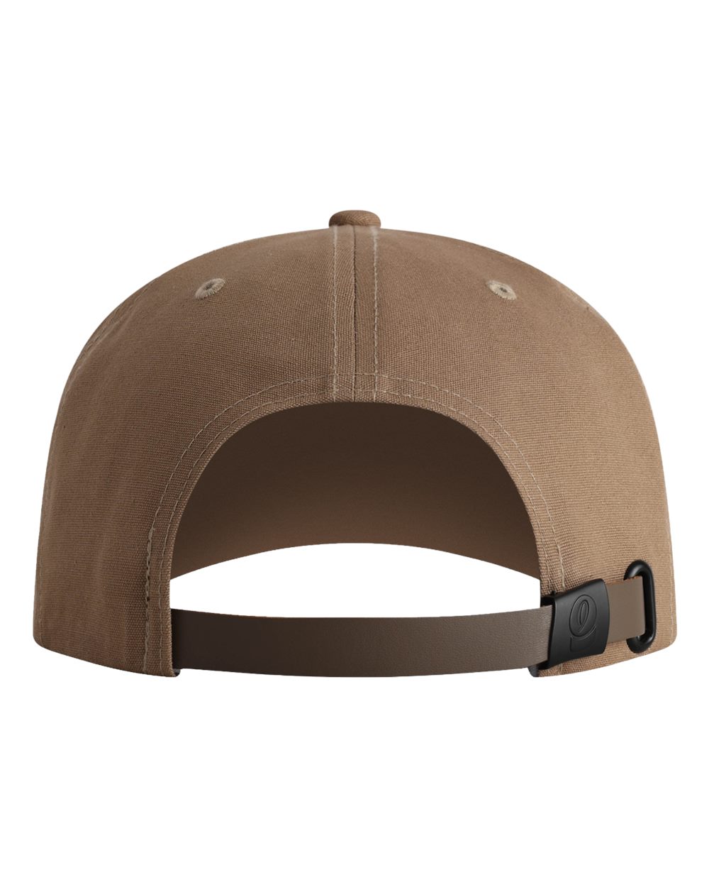 Rear View of Khaki/ Off White The Original Rope Five-Panel Cap - DNA001