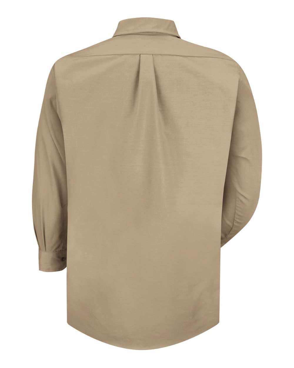 Front View of Khaki - Sleeve 32/33 Poplin Dress Shirt - SP90
