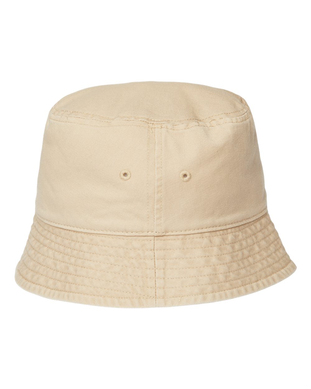Front View of Khaki Sustainable Bucket Hat - POWELL