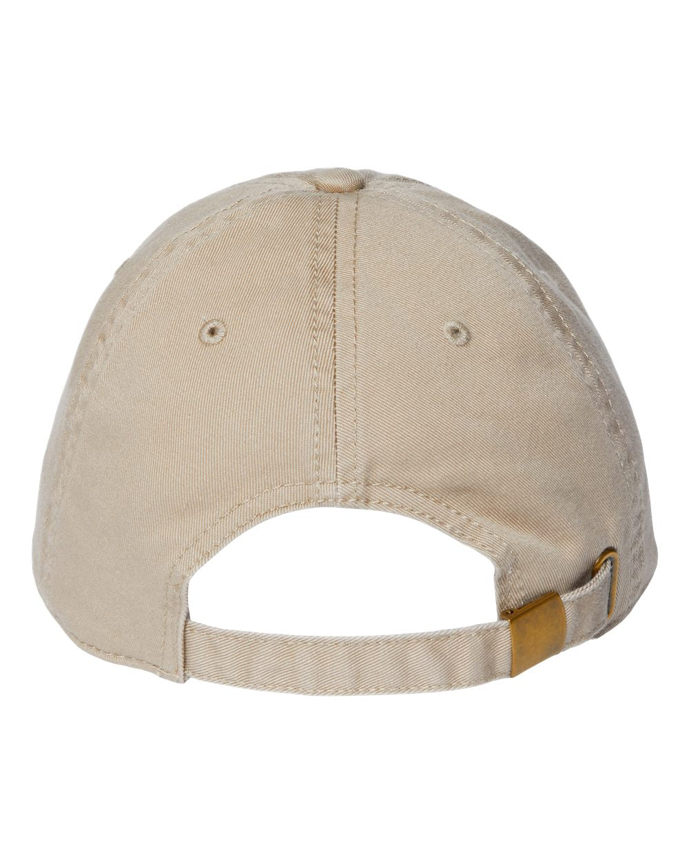 Front View of Khaki Sustainable Dad Hat - FRASER
