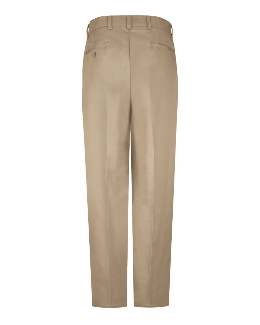 Khaki - Unhemmed Wrinkle-Resistant Cotton Work Pants - PC20