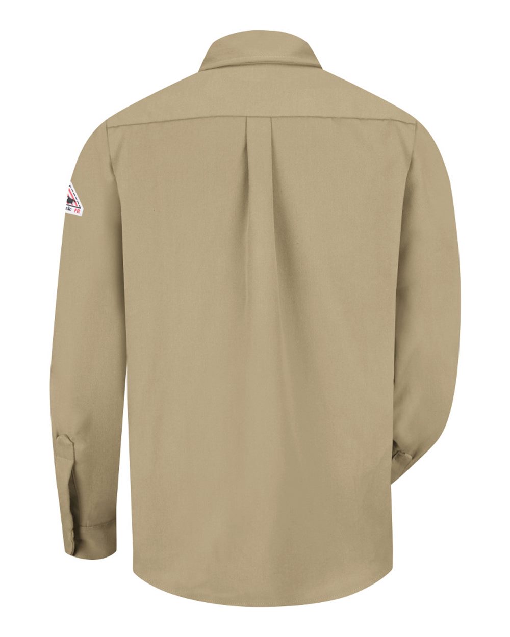 Front View of Khaki Uniform Shirt - SMU2