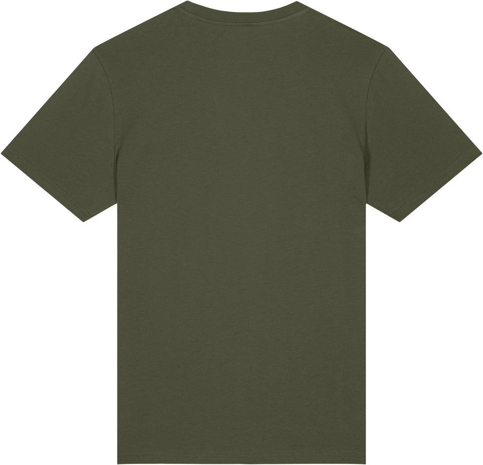 Front View of KhakiGreen Stanley/Stella Unisex Crafter Tee SXU007