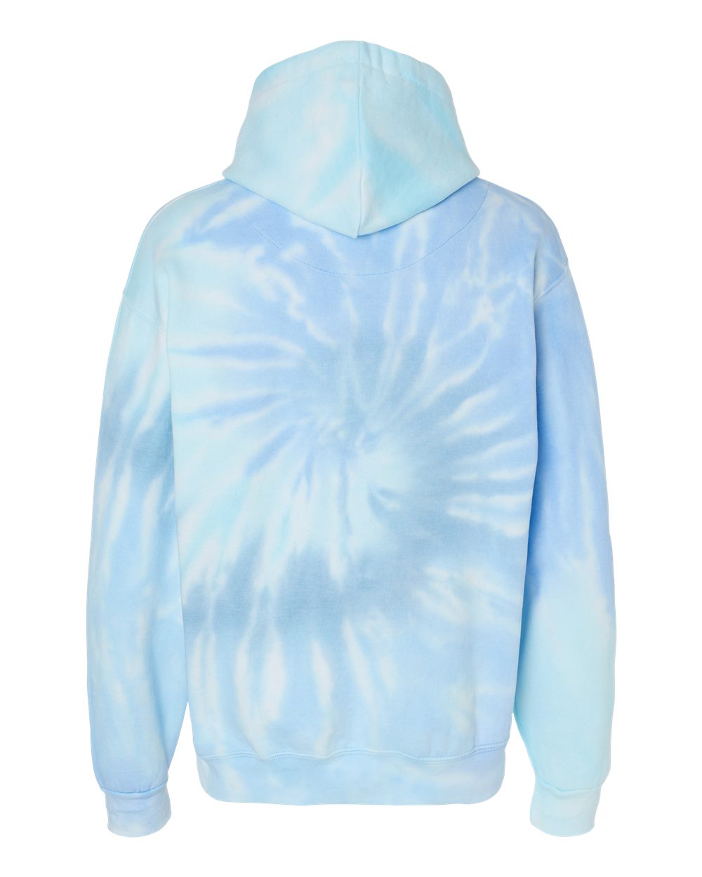 Front View of Lagoon Tie-Dyed Hooded Sweatshirt - 8777