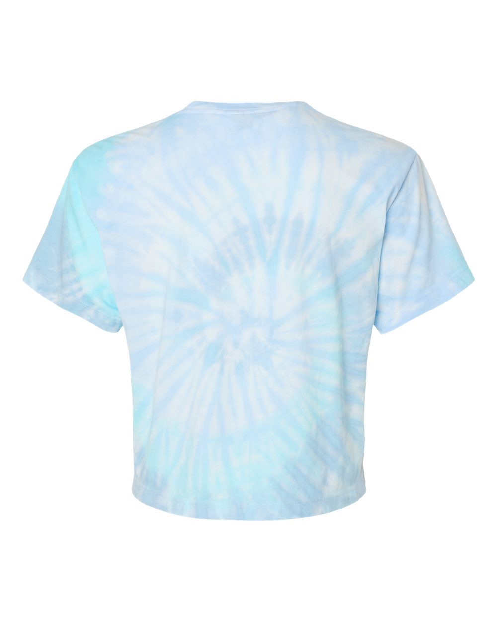 Front View of Lagoon Women's Tie-Dyed Crop T-Shirt - 1050