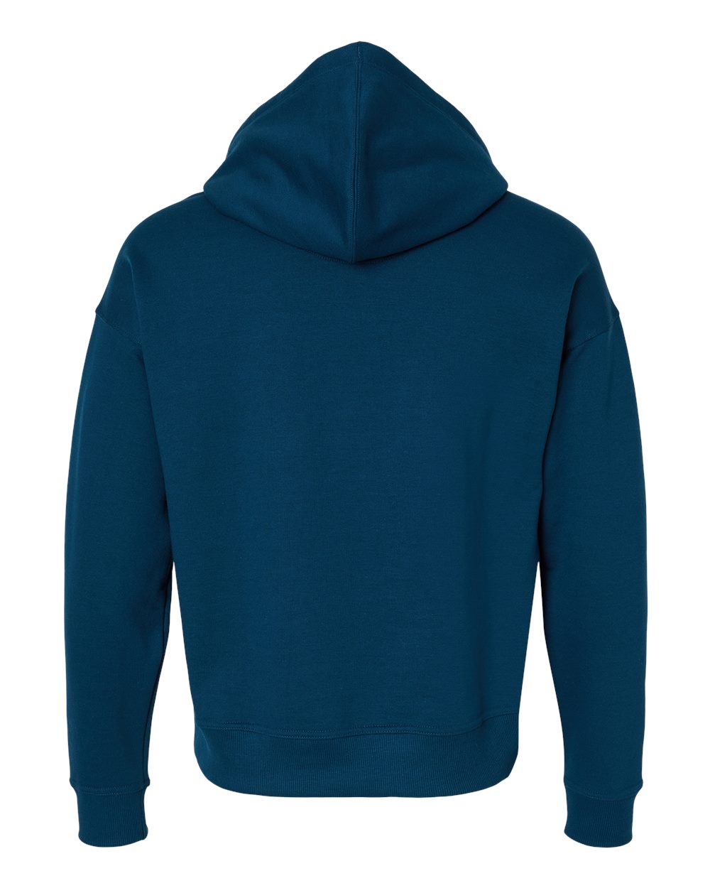 Front View of Late Night Blue Women's Powerblend® Hooded Sweatshirt - S760