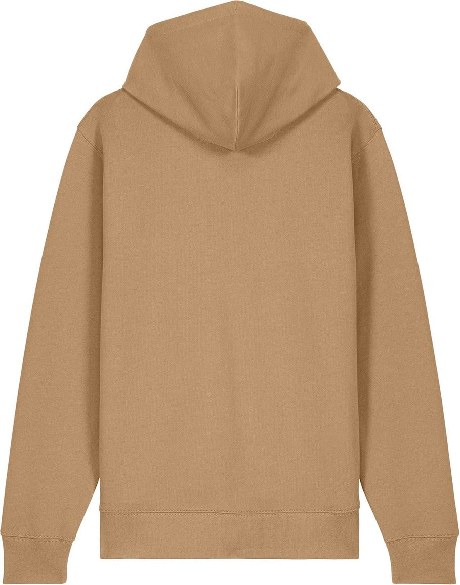 Rear View of Latte Stanley/Stella Unisex Cultivator 2.0 Full-Zip Hooded Sweatshirt SXU005