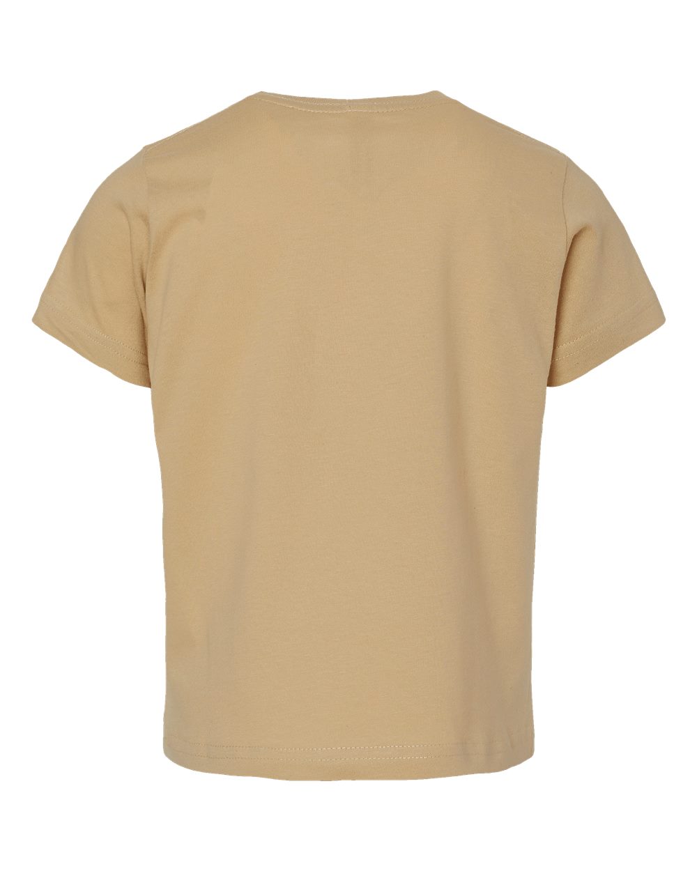 Front View of Latte Toddler Fine Jersey Tee - 3321