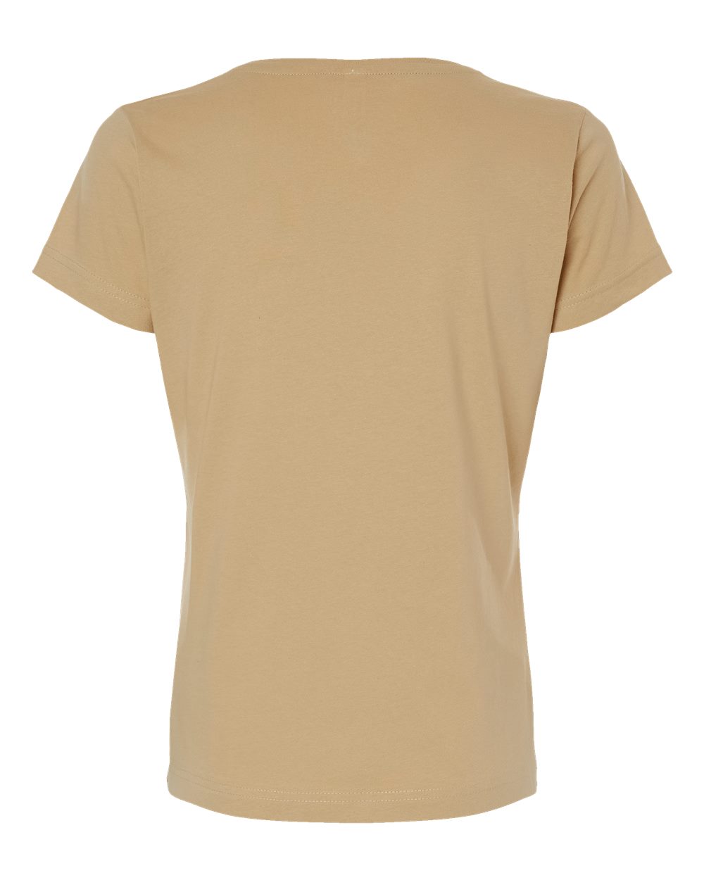 Front View of Latte Women's Fine Jersey Tee - 3516