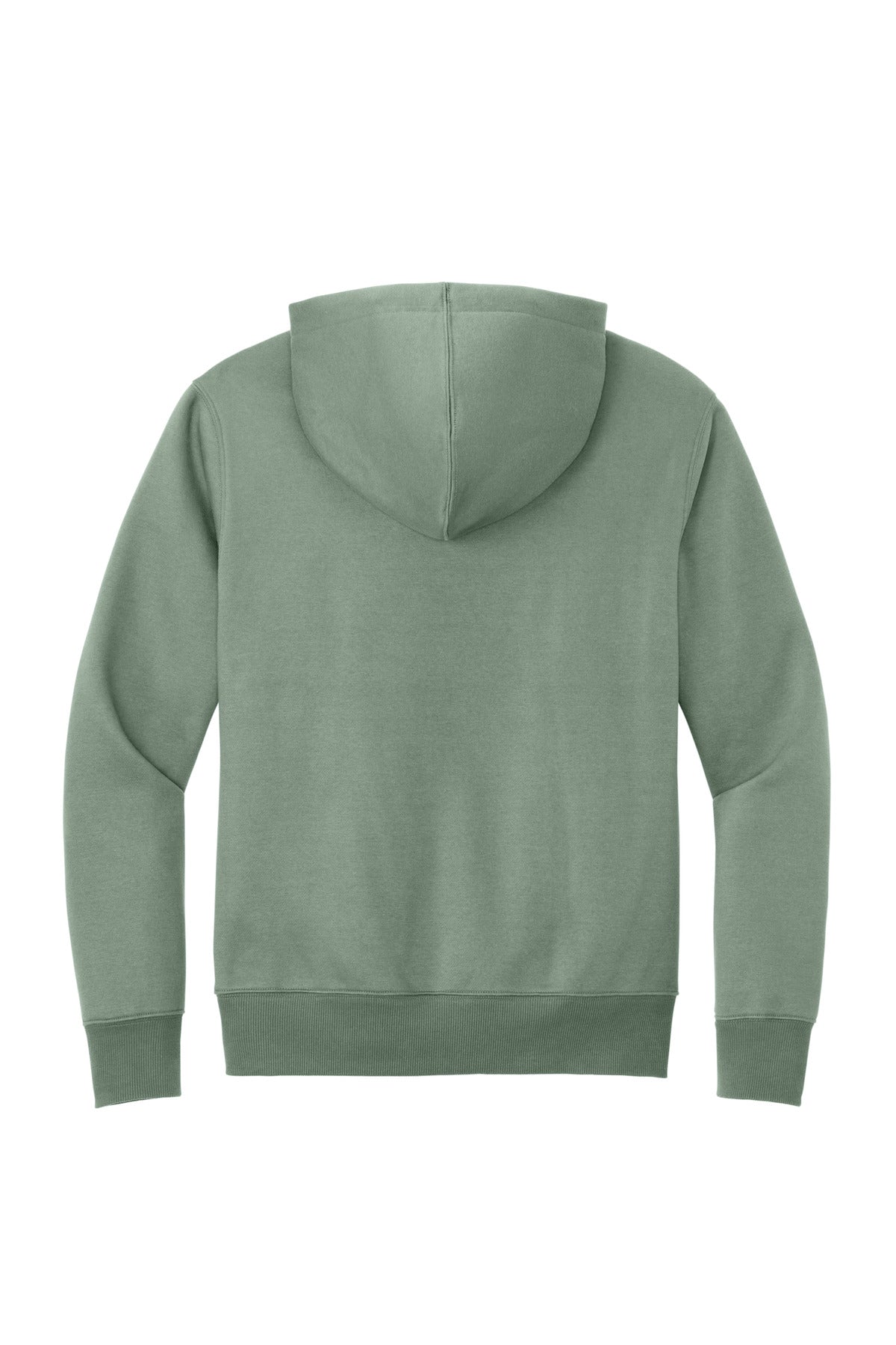 Front View of LaurelGrn District Perfect Weight Fleece Hoodie DT1101