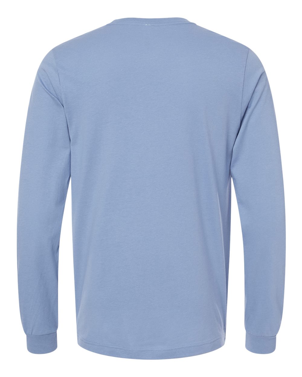 Front View of Lavender Blue Jersey Long Sleeve Tee - 3501