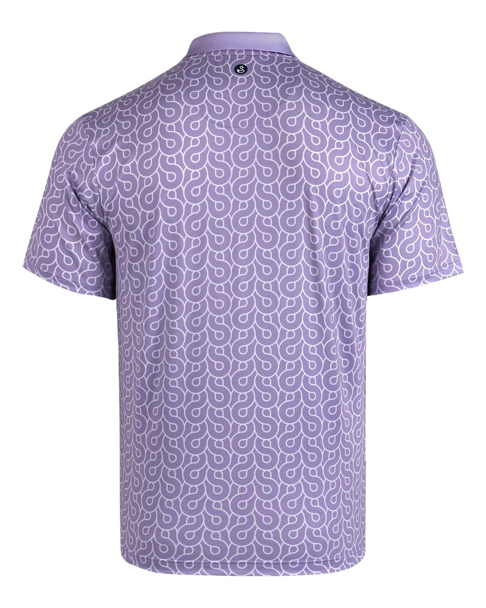 Front View of Lavender Frost Men's Ryder Polo - P10205 plain