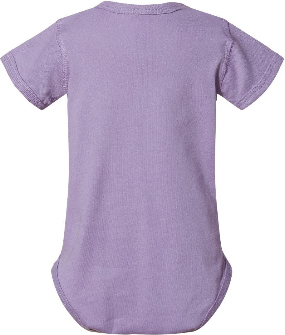 Front View of Lavender Infant Fine Jersey Bodysuit - 4424
