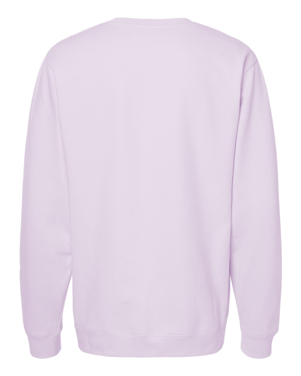 Front View of Lavender Midweight Crewneck Sweatshirt - SS3000