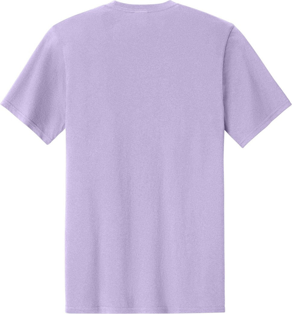 Rear View of Lavender Port & Co Easy Cotton Tee PC43