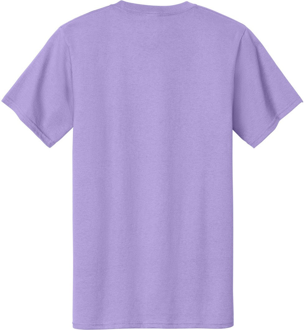 Front View of Lavender Port & Co Tall Essential Tee. PC61T
