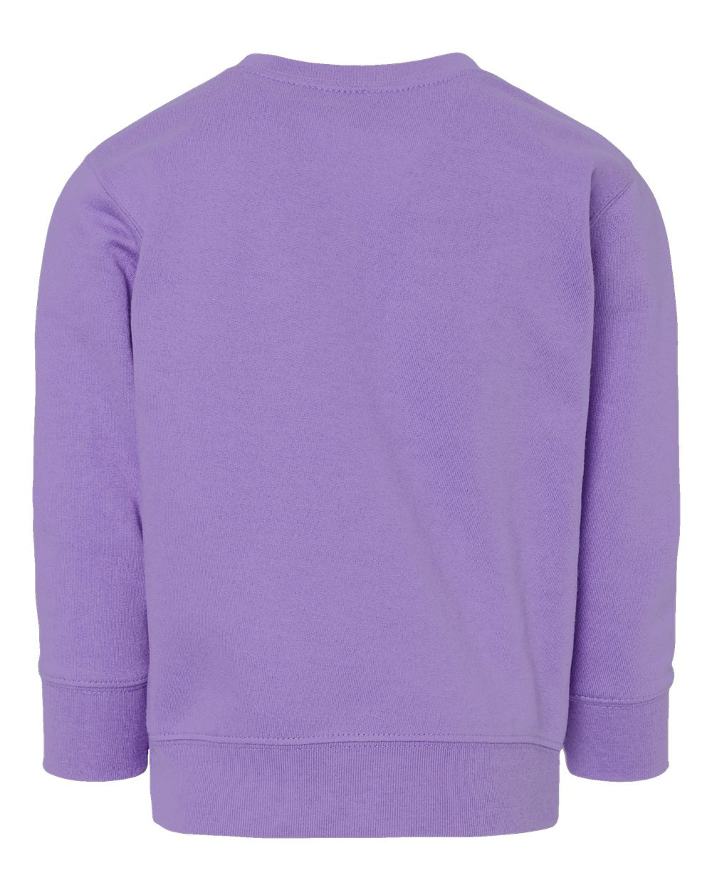 Front View of Lavender Toddler Fleece Crewneck Sweatshirt - 3317