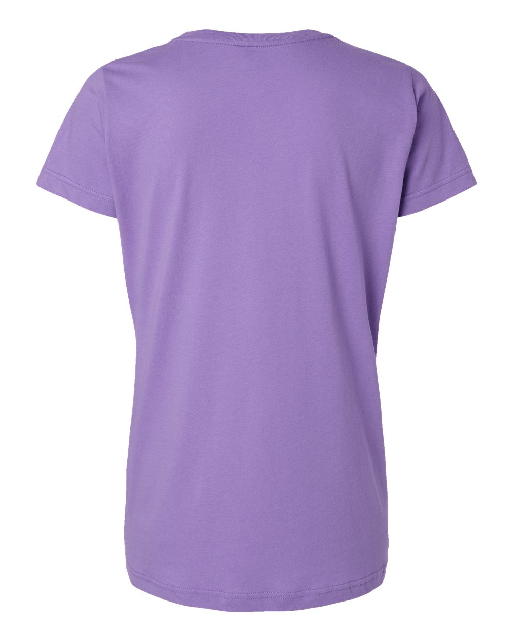 Rear View of Lavender Women's Fine Jersey Tee - 3516